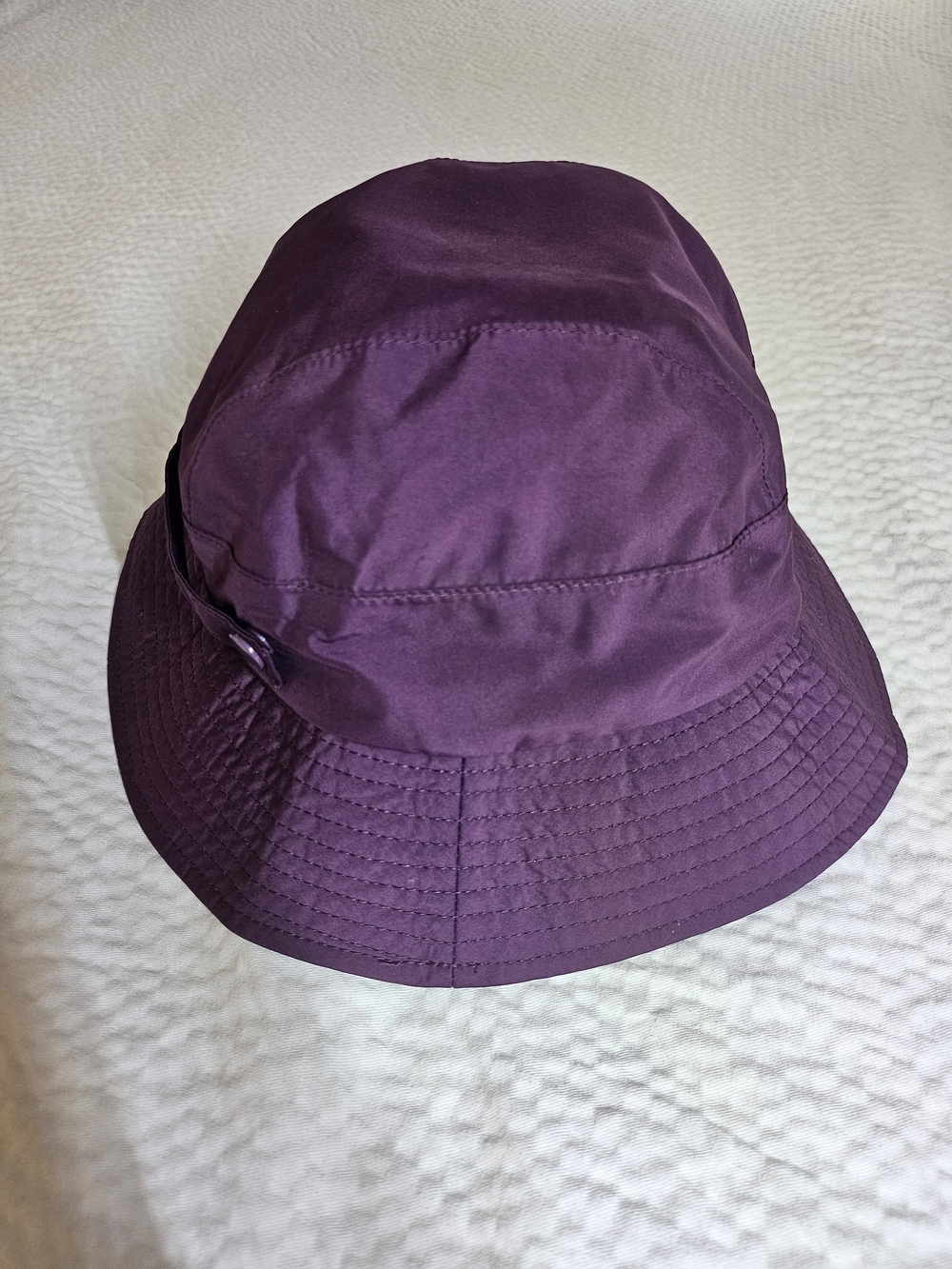 LL Bean Purple Bucket Rain Hat Cap Adventure Hike Camping Packable Outdoors Wet